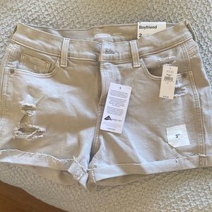 NWT tan boyfriend shorts